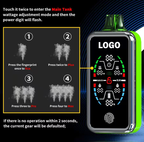 Inteligentný dotykový vape